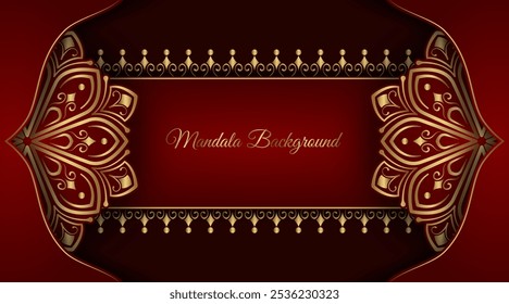Luxury background, with gold mandala ornaments