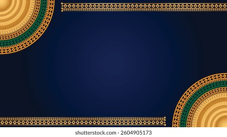 Luxury Background with Gold Mandala Rotating. Elegant Wedding Invitation Card Background with Red Background for Yoga, Wedding, and Ramadan	