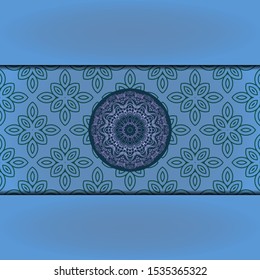 Luxury background. with gold mandala Vector card template
