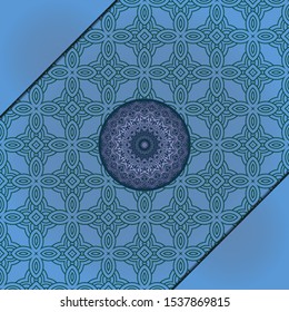 Luxury background. with gold mandala Vector card template