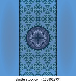 Luxury background. with gold mandala Vector card template