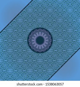 Luxury background. with gold mandala Vector card template