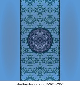 Luxury background. with gold mandala Vector card template