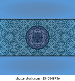 Luxury background. with gold mandala Vector card template