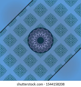 Luxury background. with gold mandala Vector card template
