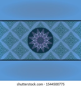 Luxury background. with gold mandala Vector card template