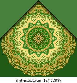  Lujo en el fondo. con una plantilla de tarjeta vectorial dorada. 