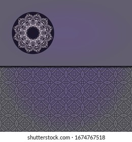  Lujo en el fondo. con una plantilla de tarjeta vectorial dorada. 