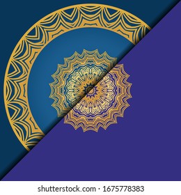  Lujo en el fondo. con una plantilla de tarjeta vectorial dorada. 