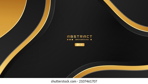 luxury background and gold ornament   deep shadow