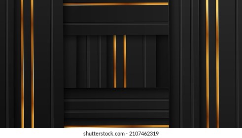 luxury background and gold ornament   deep shadow