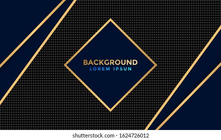 Luxury background with golden abstract shapes free vector eps.10