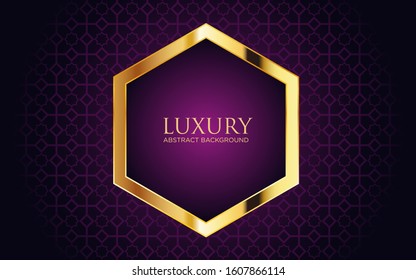 Luxury Background With Golden Hexagon