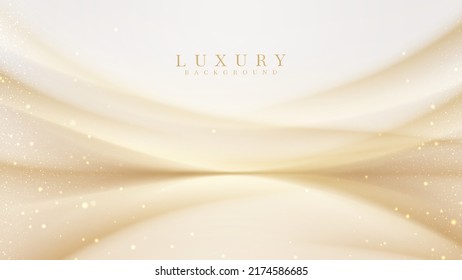 Luxury Background Golden Light Effect Decoration Stock Vector (Royalty ...