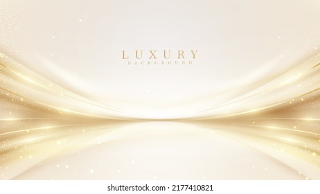 Luxury background and golden light effect decoration   bokeh elements 