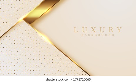 Luxury background with golden lines. vector illustration.