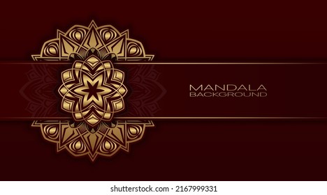 luxury background  with golden mandala