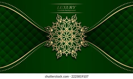 luxury background  with golden mandala