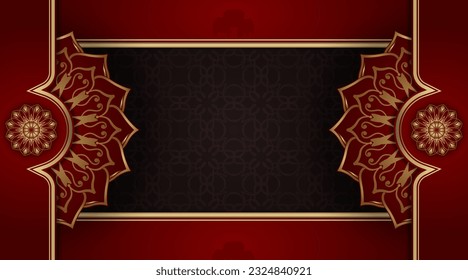 Luxury background, with golden mandala