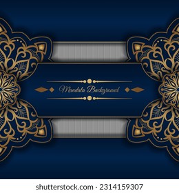 Luxury background with golden mandala ornament