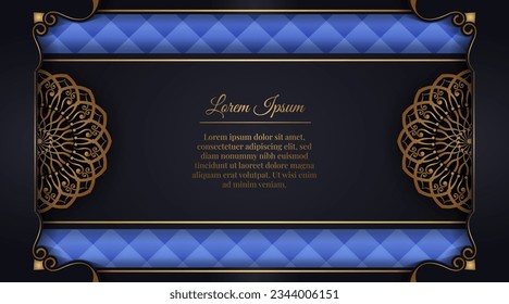 Luxury background with golden mandala ornament