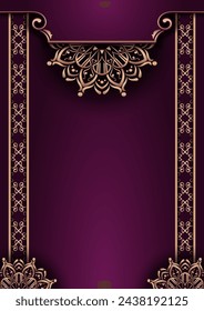 Luxury background with golden mandala ornament