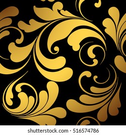 Luxury background. Golden pattern. Decorative ornament. 