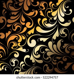 Luxury background. Golden pattern. Decorative ornament. 