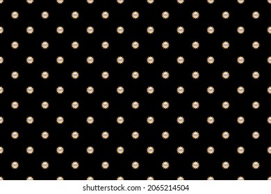 Luxury background with golden pearl beads. Vector illustration. 