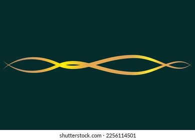 luxury background with golden wavy lines
