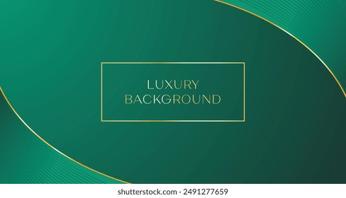 fondo de lujo con degradado de oro brillante esmeralda verde y espacio de texto. Premium es un costoso elemento comercial y promocional. Bienes Raíces, marca de lujo, moda, femenino