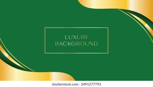 luxury background with green emerald shiny gold gradient and text space. Premium expensive bussiness element for comercial and promotion. Real Estate, luxury brand, fashion, feminime