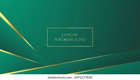 luxury background with green emerald shiny gold gradient and text space. Premium expensive bussiness element for comercial and promotion. Real Estate, luxury brand, fashion, feminime