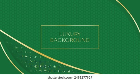 luxury background with green emerald shiny gold gradient and text space. Premium expensive bussiness element for comercial and promotion. Real Estate, luxury brand, fashion, feminime