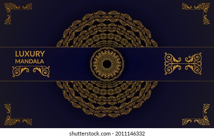 luxury background mandala with golden arabesque pattern east style. Stylish Decorative mandala. Mandala for poster, cover, brochure, flyer, banner and wedding  invitation card