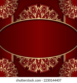 luxury background, with mandala ornament