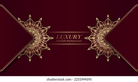 luxury background  with mandala ornament