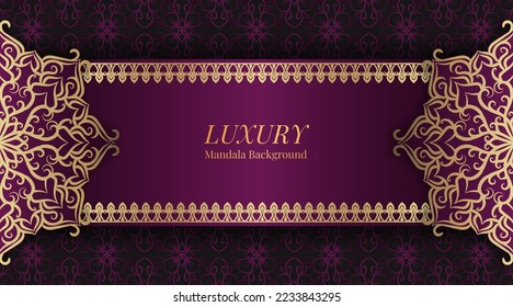 luxury background, with mandala ornament