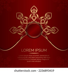 fondo lujoso, adorno de mandala