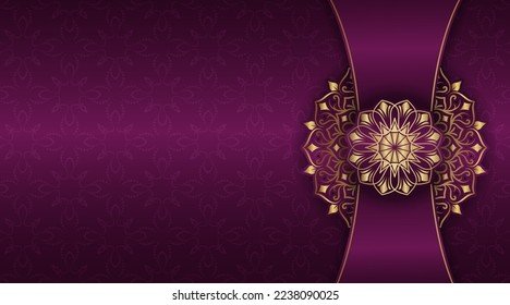 luxury background  with mandala ornament