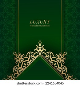 luxury background, with mandala ornament