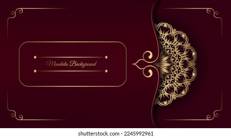 luxury background  with mandala ornament