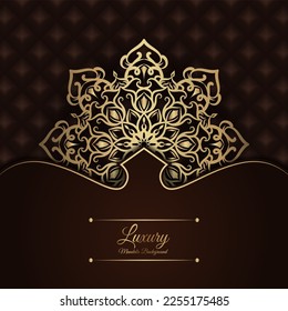 luxury background, with mandala ornament