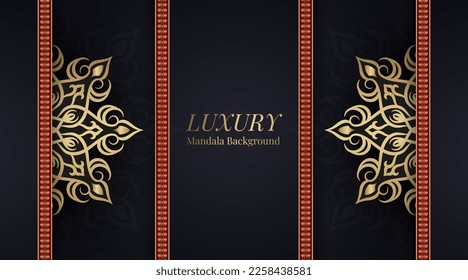 luxury background, with mandala ornament