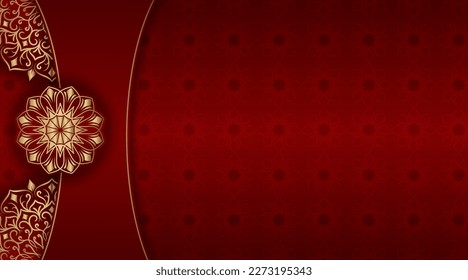 fondo de lujo con adorno de mandala