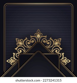 luxury background, with mandala ornament