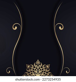 luxury background, with mandala ornament