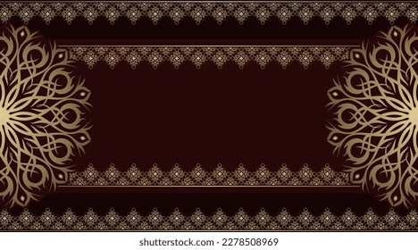luxury background, with mandala ornament