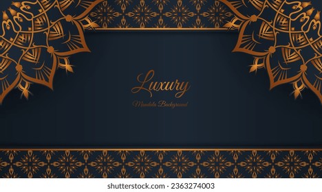 luxury background with mandala ornament