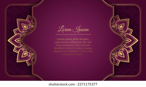 luxury background  with mandala ornament